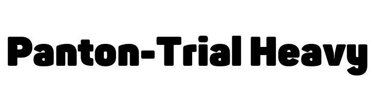 Panton-Trial Heavy  Скачать бесплатные шрифты