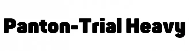 Panton-Trial Heavy  Frei Schriftart Herunterladen