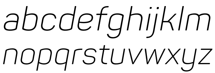 Panton-Trial Light Italic Font LOWERCASE
