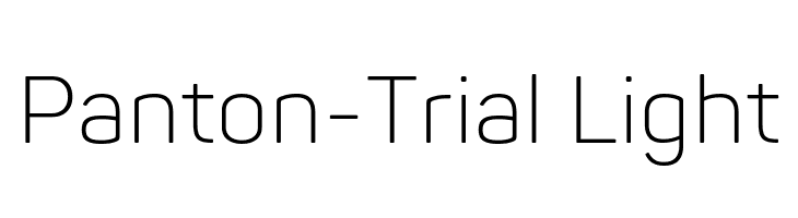 Panton-Trial Light  baixar fontes gratis