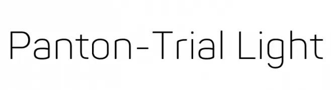 Panton-Trial Light  Fuentes Gratis Descargar