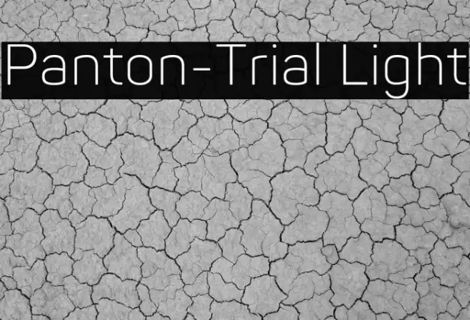 Panton-Trial Light Font examples