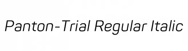 Panton-Trial Regular Italic  تنزيل الخطوط