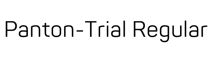 Panton-Trial Regular  नि: शुल्क फ़ॉन्ट्स डाउनलोड