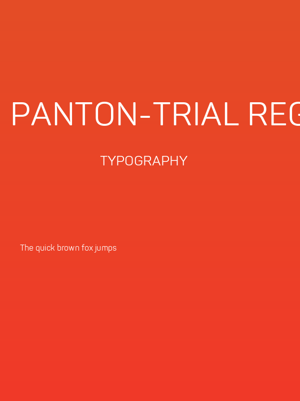 Panton-Trial Regular Poster