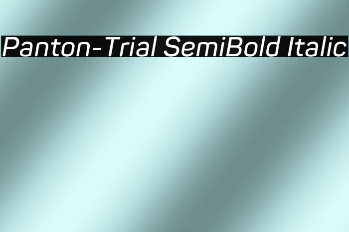 Panton-Trial SemiBold Italic Example 2