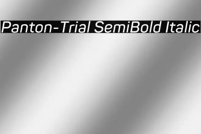 Panton-Trial SemiBold Italic Font examples