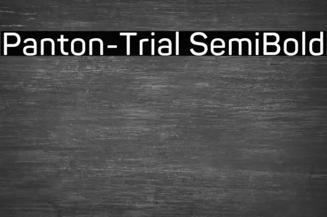 Panton-Trial SemiBold Font examples