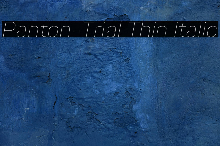 Panton-Trial Thin Italic Example 3