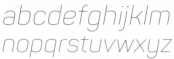 Panton-Trial Thin Italic Caratteri MINUSCOLO