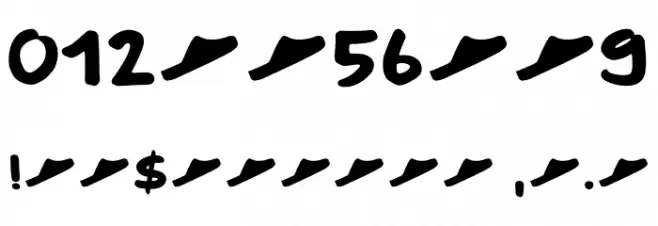 Pantoufle DEMO Regular Font Alte caractere