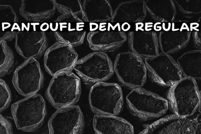 Pantoufle DEMO Regular Font examples