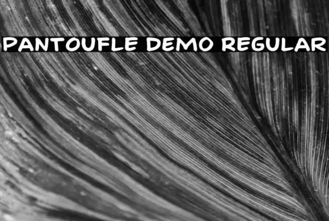 Pantoufle DEMO Regular Font examples