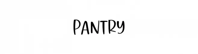 Pantry Font