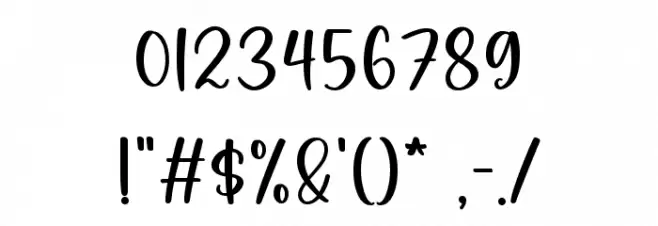 Pantry Font Alte caractere