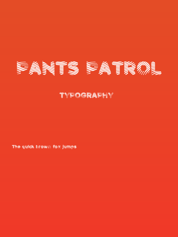 Pants Patrol Poster
