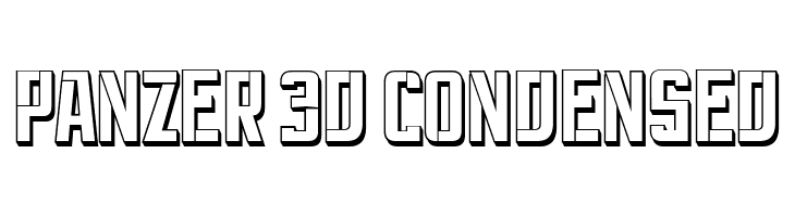 Panzer 3D Condensed  baixar fontes gratis