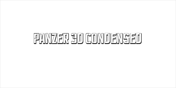 Panzer 3D Condensed Logo