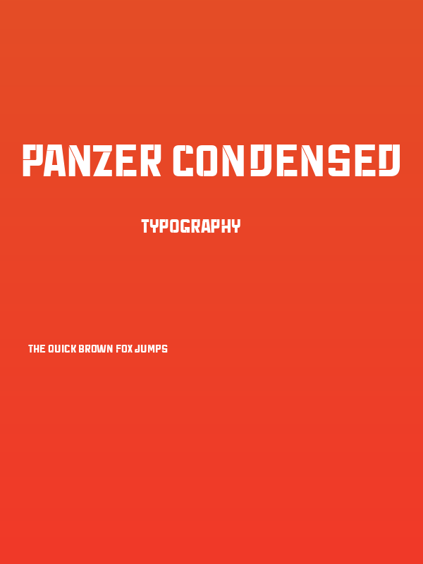 Panzer Condensed Poster