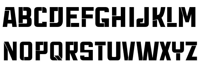 Panzer Condensed Font LOWERCASE