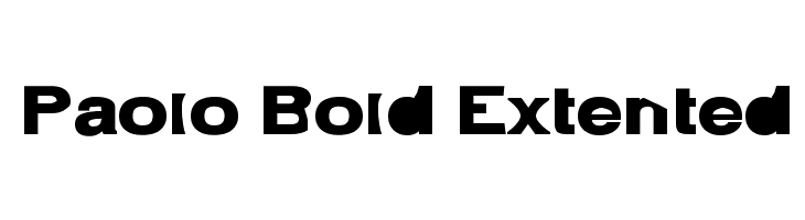 Paolo Bold Extented  नि: शुल्क फ़ॉन्ट्स डाउनलोड
