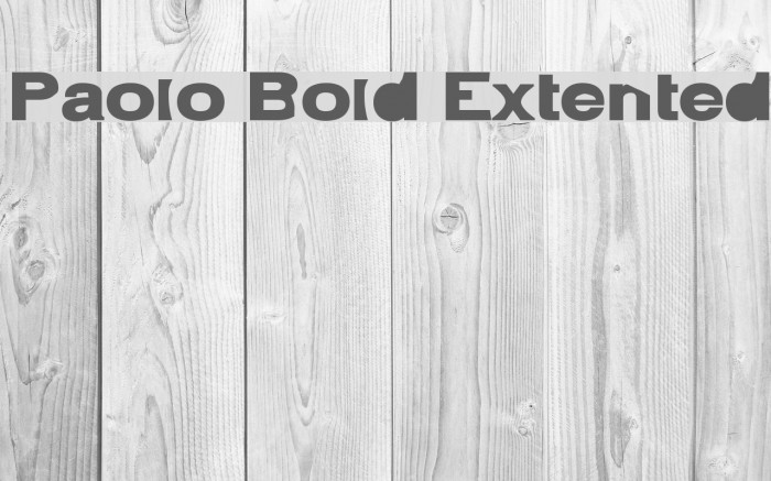 Paolo Bold Extented لخطوط تنزيل examples