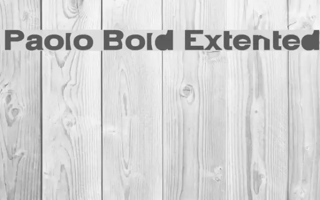 Paolo Bold Extented Font examples