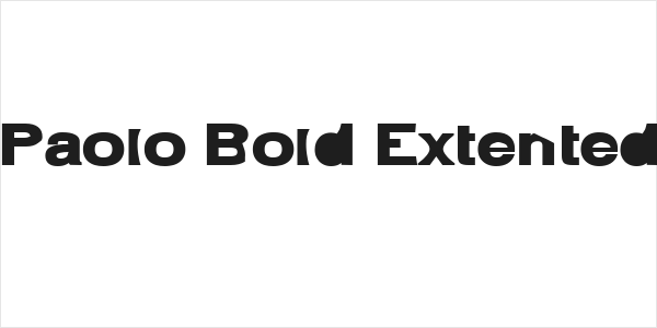 Paolo Bold Extented Logo