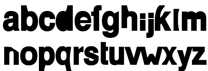Paolo Bold Font LOWERCASE