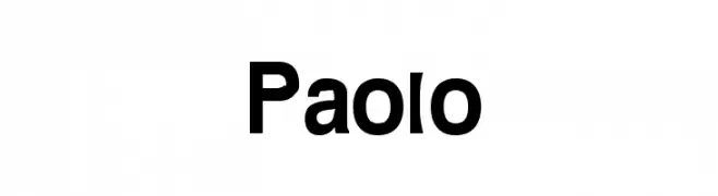 Paolo  フリーフォントのダウンロード