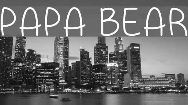 Papa Bear Font examples