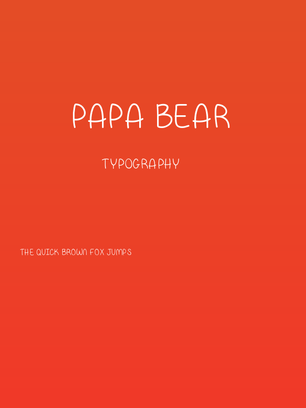 Papa Bear Poster