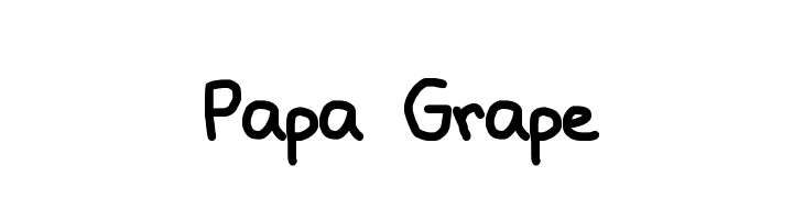 Papa Grape Font