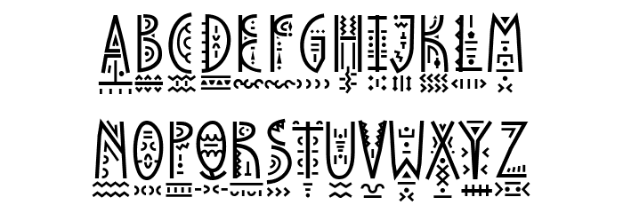 PapaKilo Decorative Font LOWERCASE