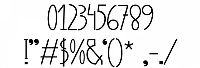 PapaKilo Light Font OTHER CHARS