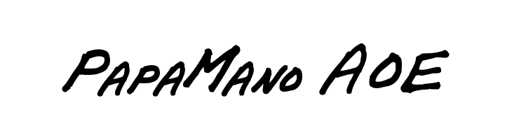 PapaMano AOE Font