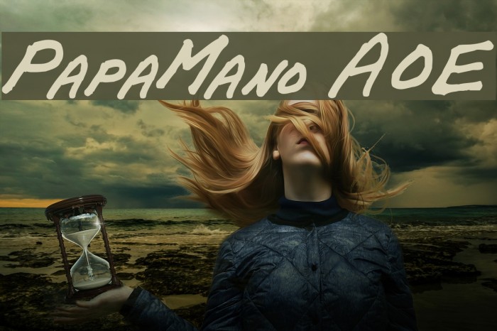 PapaMano AOE Font examples