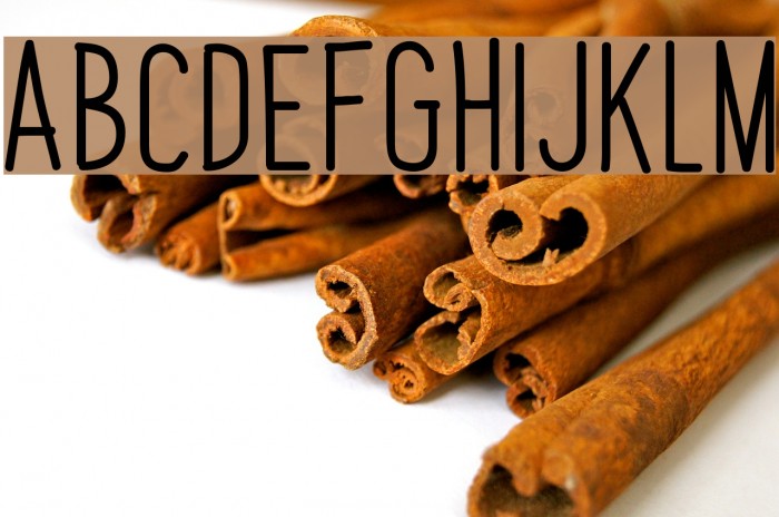 Papaya Sunrise Font examples