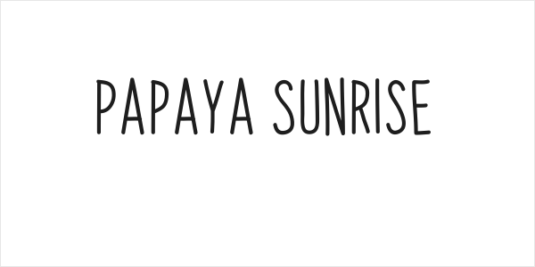 Papaya Sunrise Logo
