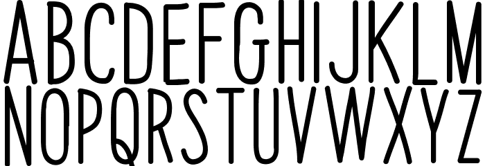 Papaya Sunrise Font LOWERCASE