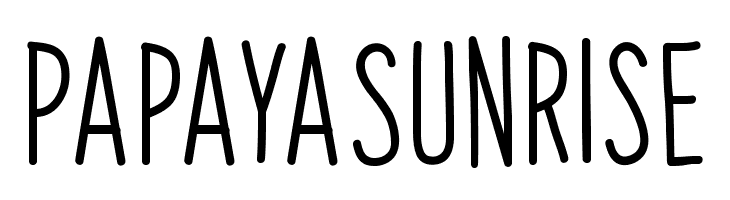 PapayaSunrise  font caratteri gratis