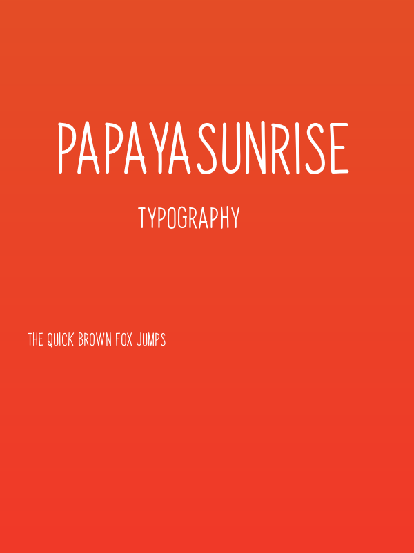 PapayaSunrise Poster