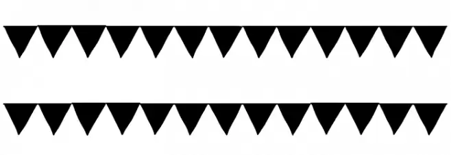Paper Banner Black フォント 大文字