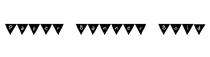 Paper Banner Bold Font