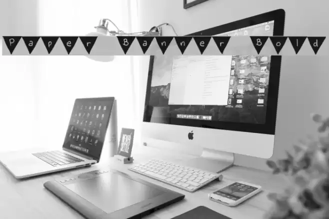 Paper Banner Bold Font examples