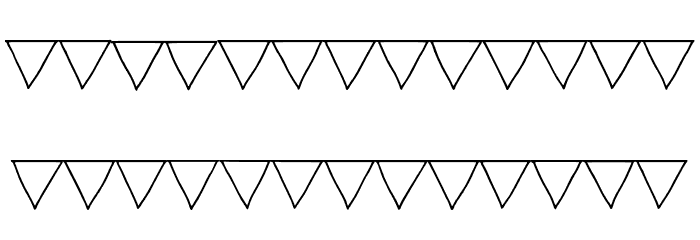 Paper Banner Light Font LOWERCASE