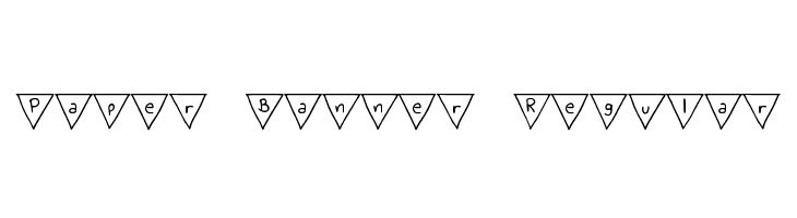 Paper Banner Regular  フリーフォントのダウンロード