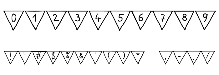 Paper Banner Regular Font OTHER CHARS