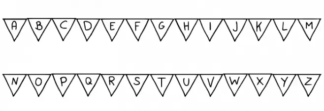 Paper Banner Regular Schriftart Groß