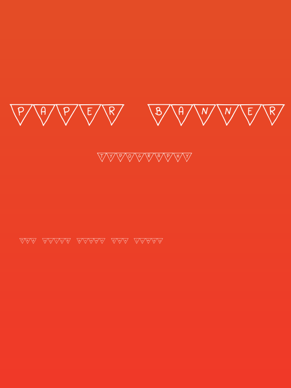 Paper Banner Regular Poster